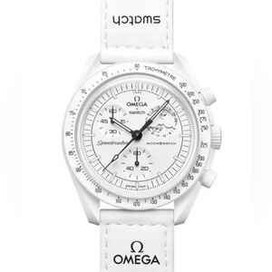 Omega x Swatch Mission to the Moonphase “Snoopy” bioceramic White